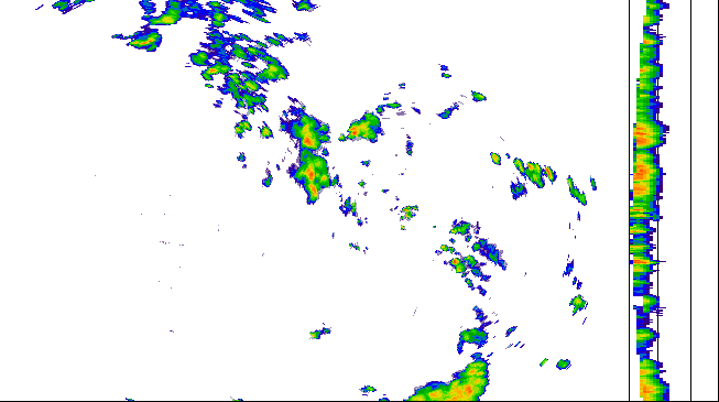 Meteoradar - aktuální srážky 2026-06-13 12:30:00