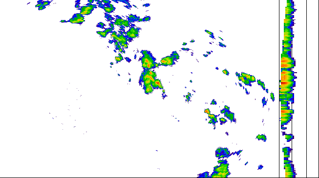 Meteoradar - aktuální srážky 2026-06-13 13:00:00