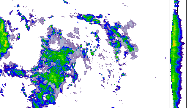 Meteoradar - aktuální srážky 2026-06-16 16:45:00