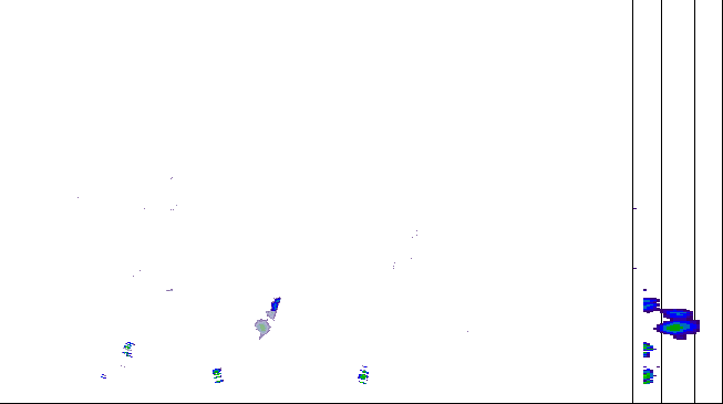 Meteoradar - aktuální srážky 2026-06-22 21:30:00