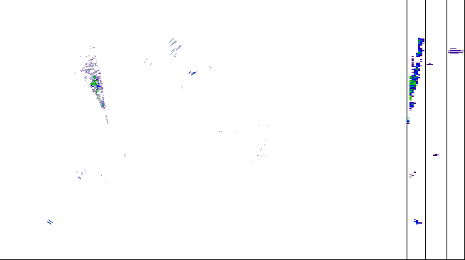 Meteoradar - aktuální srážky 2026-06-27 21:00:00