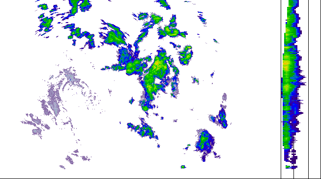 Meteoradar - aktuální srážky 2026-07-04 23:00:00