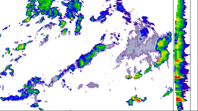 Meteoradar - aktuální srážky 2026-07-06 16:45:00