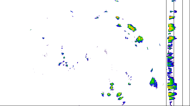 Meteoradar - aktuální srážky 2026-07-12 18:45:00