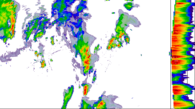 Meteoradar - aktuální srážky 2026-07-17 15:45:00