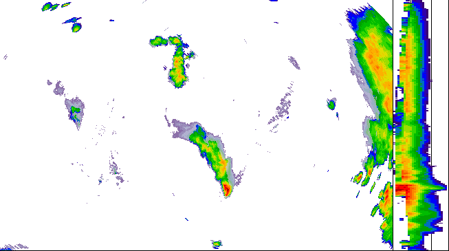 Meteoradar - aktuální srážky 2026-07-18 00:45:00