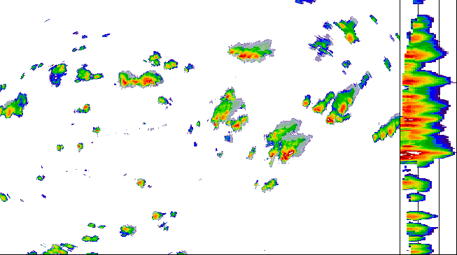 Meteoradar - aktuální srážky 2026-07-18 12:30:00