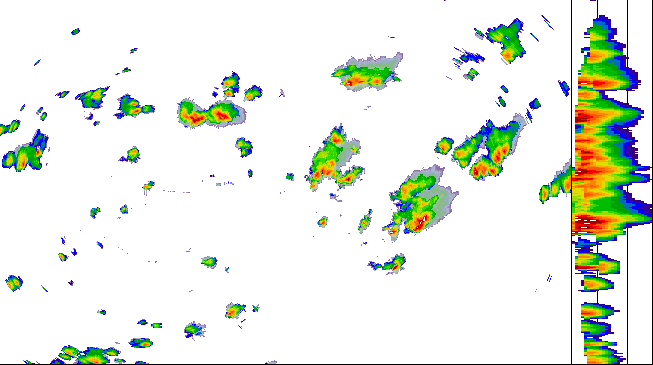 Meteoradar - aktuální srážky 2026-07-18 12:45:00