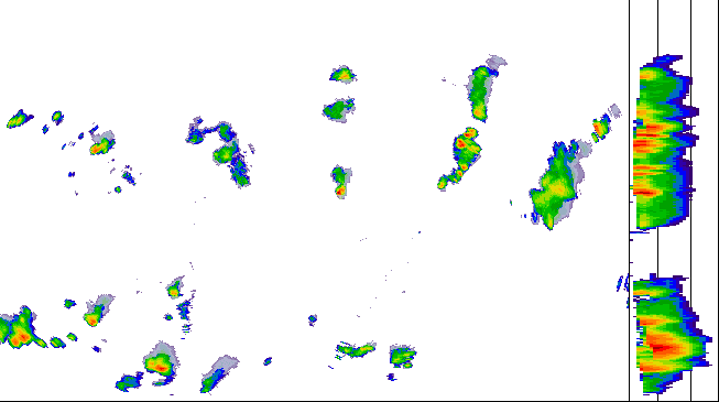 Meteoradar - aktuální srážky 2026-07-18 17:15:00