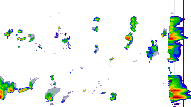 Meteoradar - aktuální srážky 2026-07-18 17:45:00