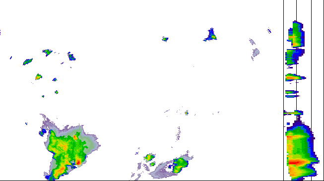 Meteoradar - aktuální srážky 2026-07-18 20:00:00