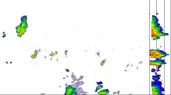 Meteoradar - aktuální srážky 2026-07-18 22:45:00