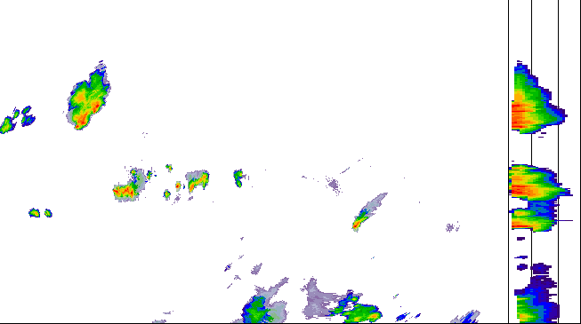 Meteoradar - aktuální srážky 2026-07-18 23:15:00