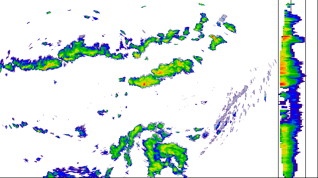 Meteoradar - aktuální srážky 2026-07-27 12:00:00