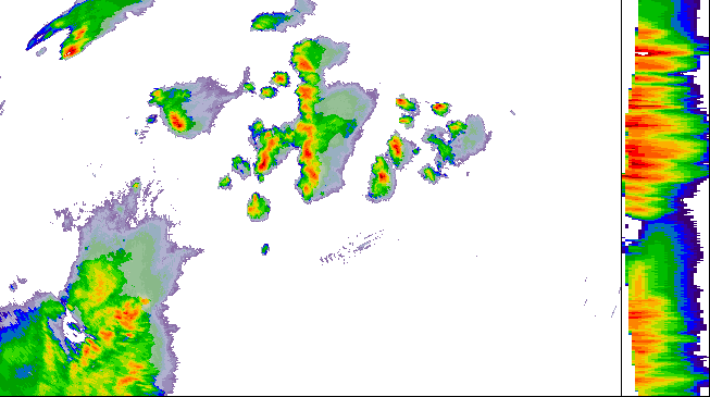 Meteoradar - aktuální srážky 2026-07-31 20:30:00