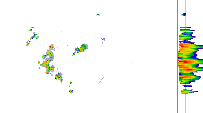 Meteoradar - aktuální srážky 2026-08-04 14:45:00