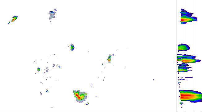 Meteoradar - aktuální srážky 2026-08-05 15:00:00