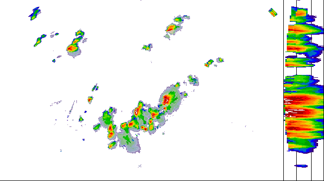 Meteoradar - aktuální srážky 2026-08-05 17:15:00