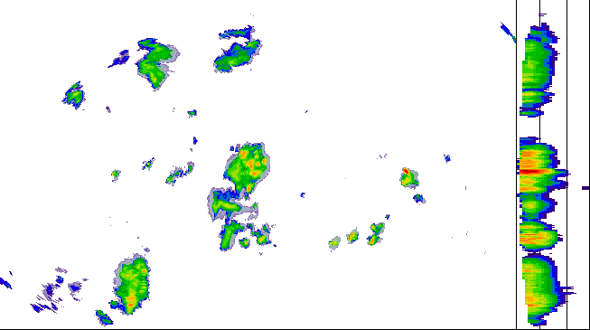 Meteoradar - aktuální srážky 2026-08-10 19:45:00