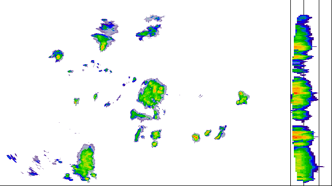 Meteoradar - aktuální srážky 2026-08-10 20:15:00