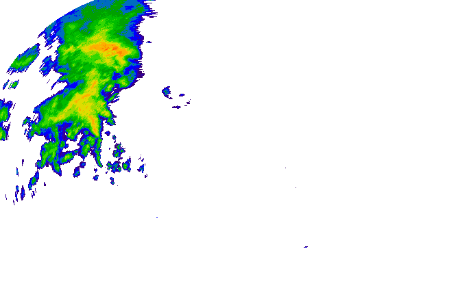 Meteoradar - aktuální srážky 2024-07-27 05:00:00