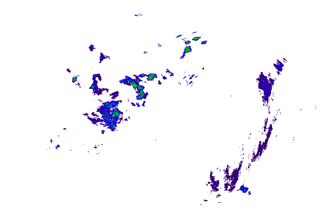 Meteoradar - aktuální srážky 2024-12-03 22:15:00