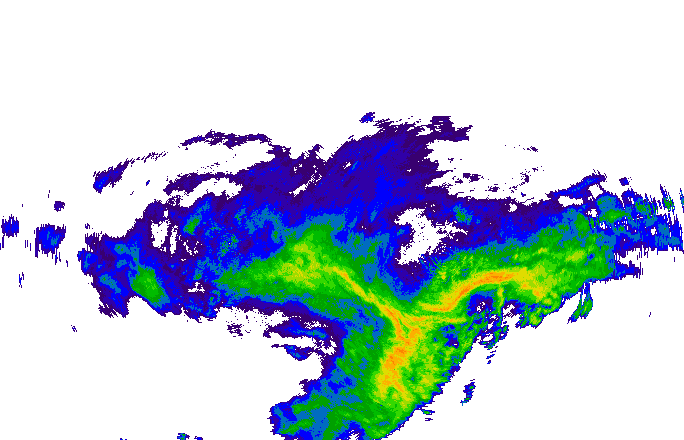 Meteoradar - aktuální srážky 2025-03-10 19:45:00